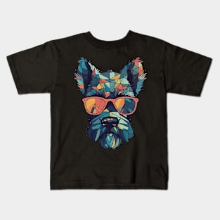 Dog with sunglasses Kids T-Shirt